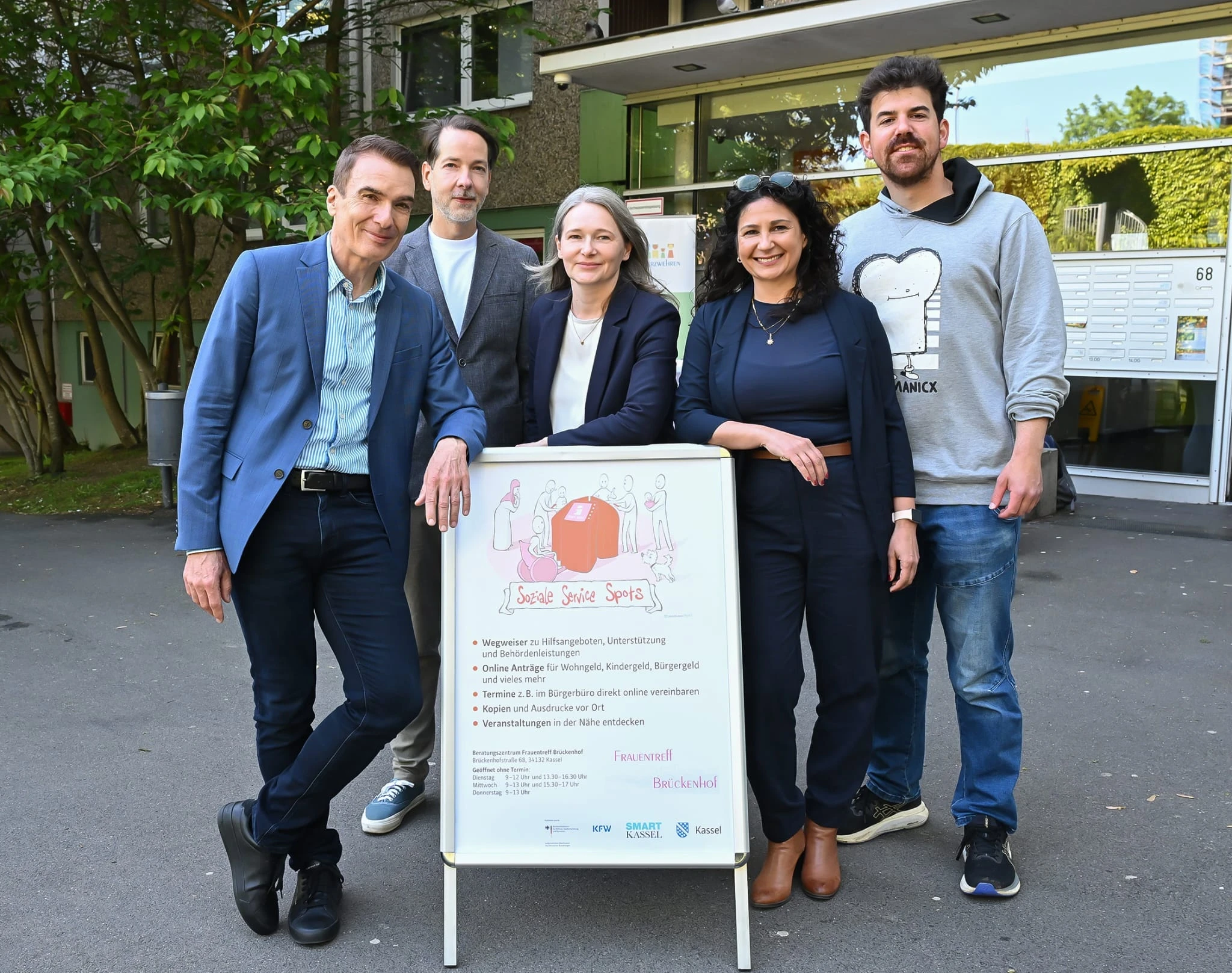 Sozialer Service Spot der Stadt Kassel beim Frauentreff Br&uuml;ckenhof