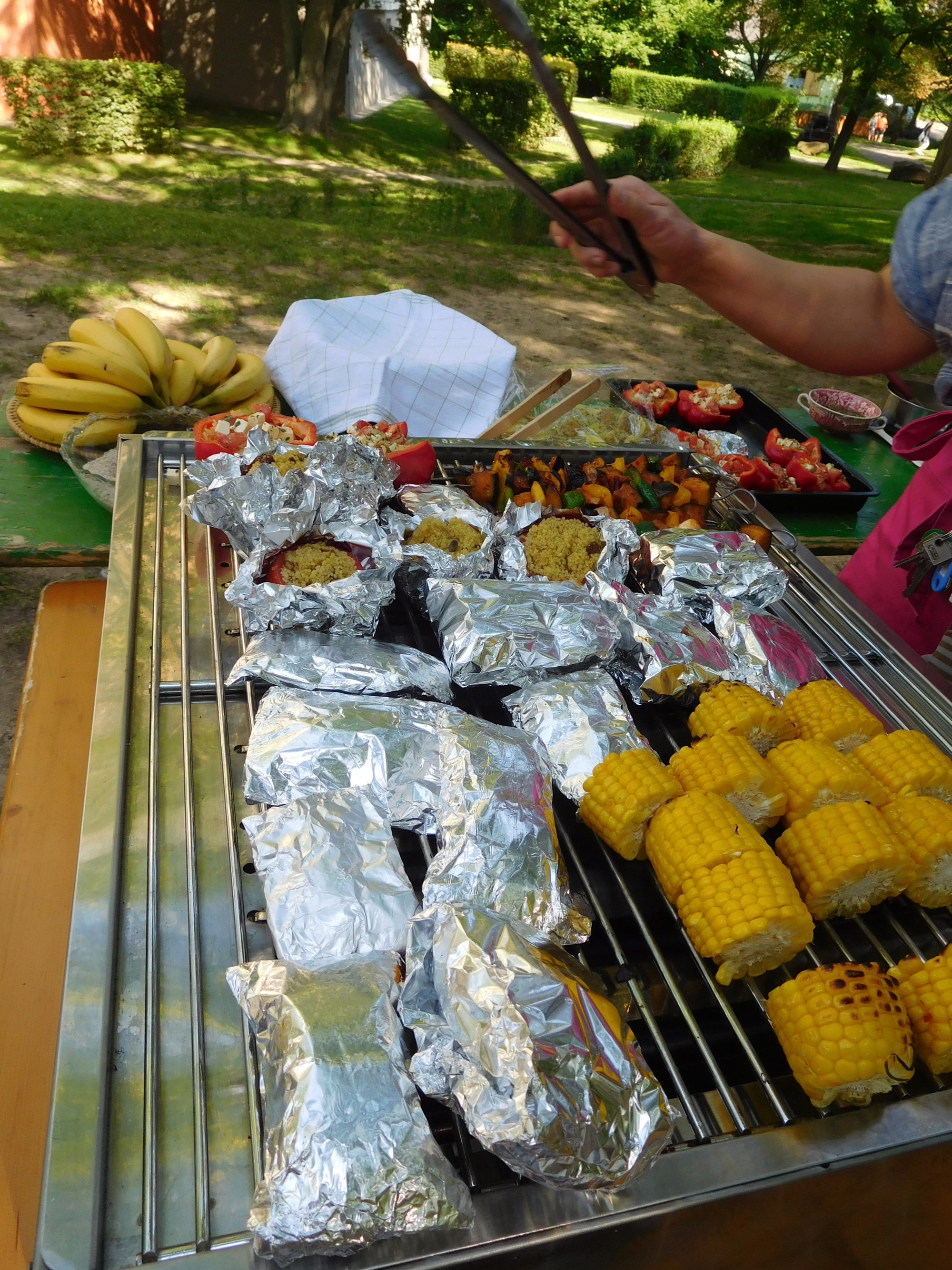 3.9.17, Vegetarisches Grillen im Brückenhof