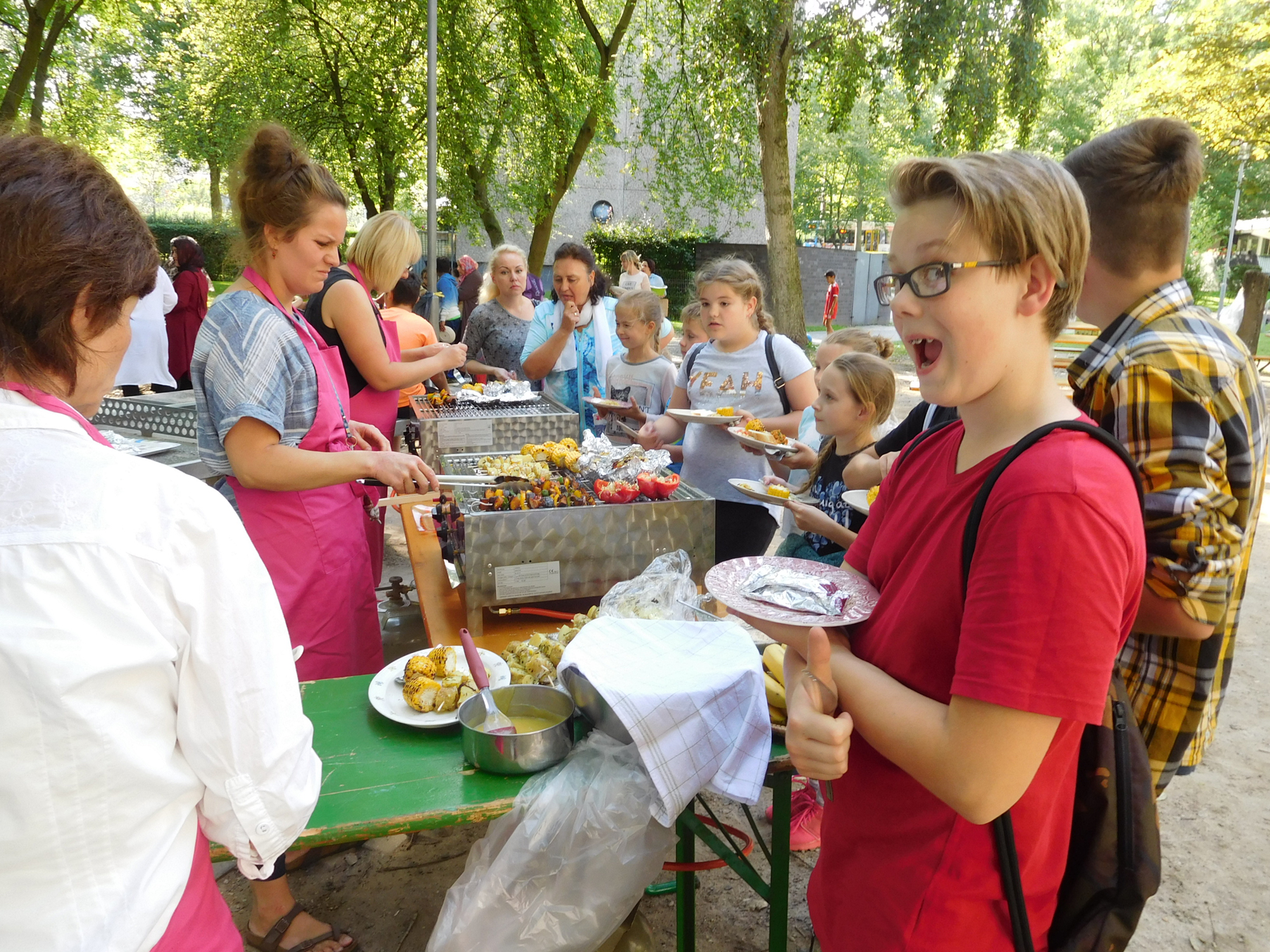 3.9.17, Vegetarisches Grillen im Brückenhof