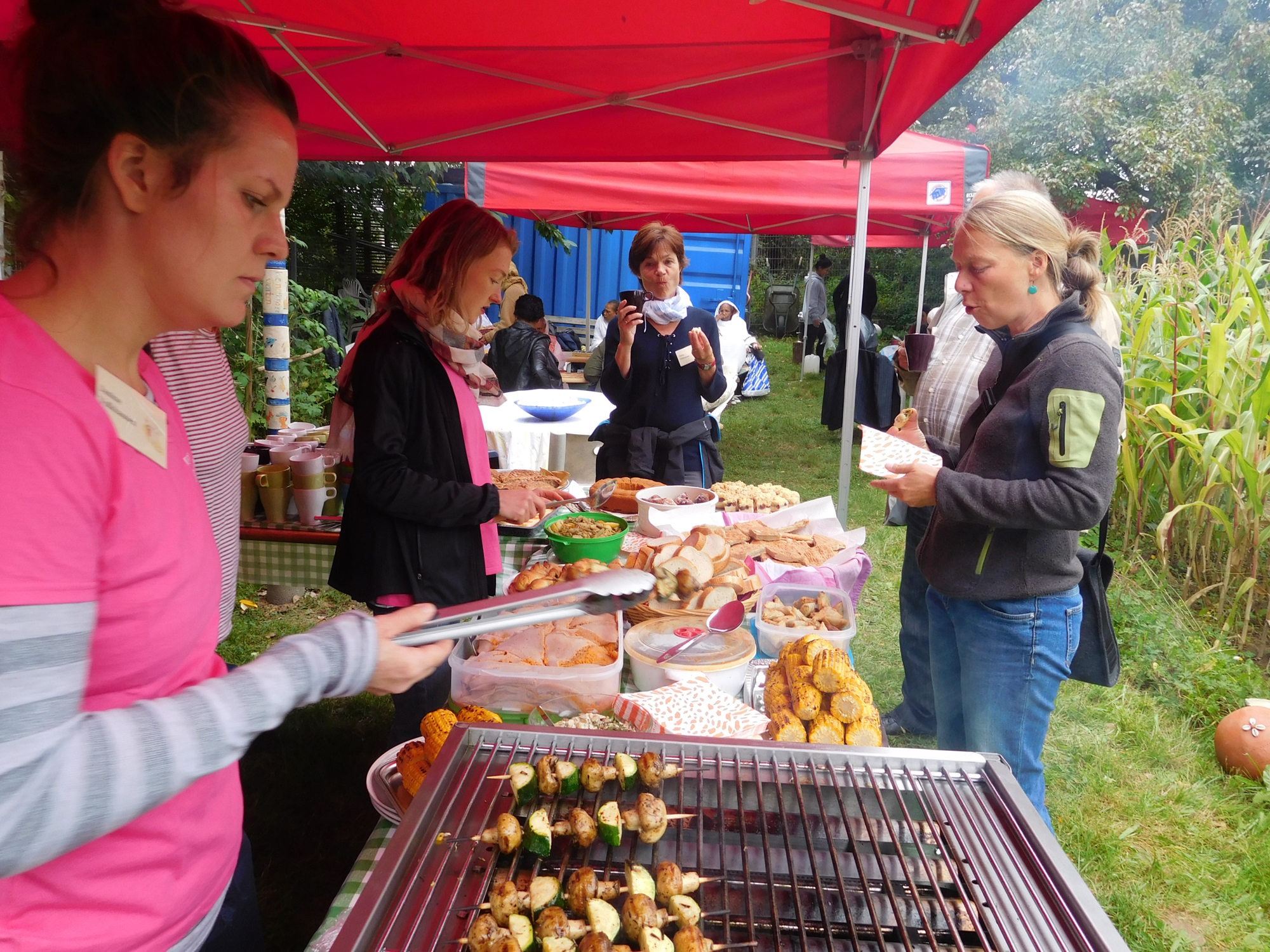 7.9.17, Sommerfest Internationaler Garten Brückenhof mit vegetarischen Grillen