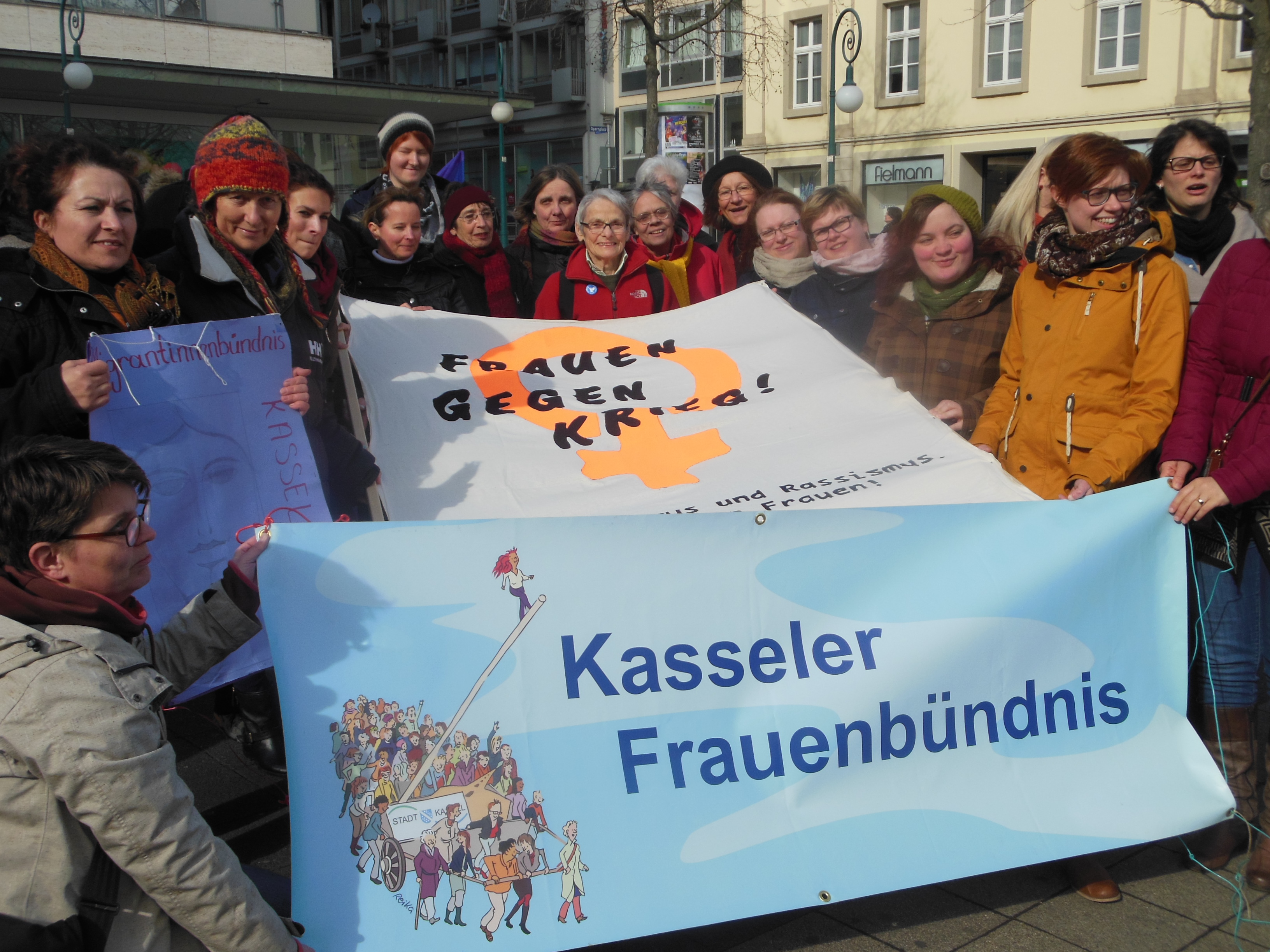 7. März, Internationaler Frauentag, Atkion Friedrichsplatz