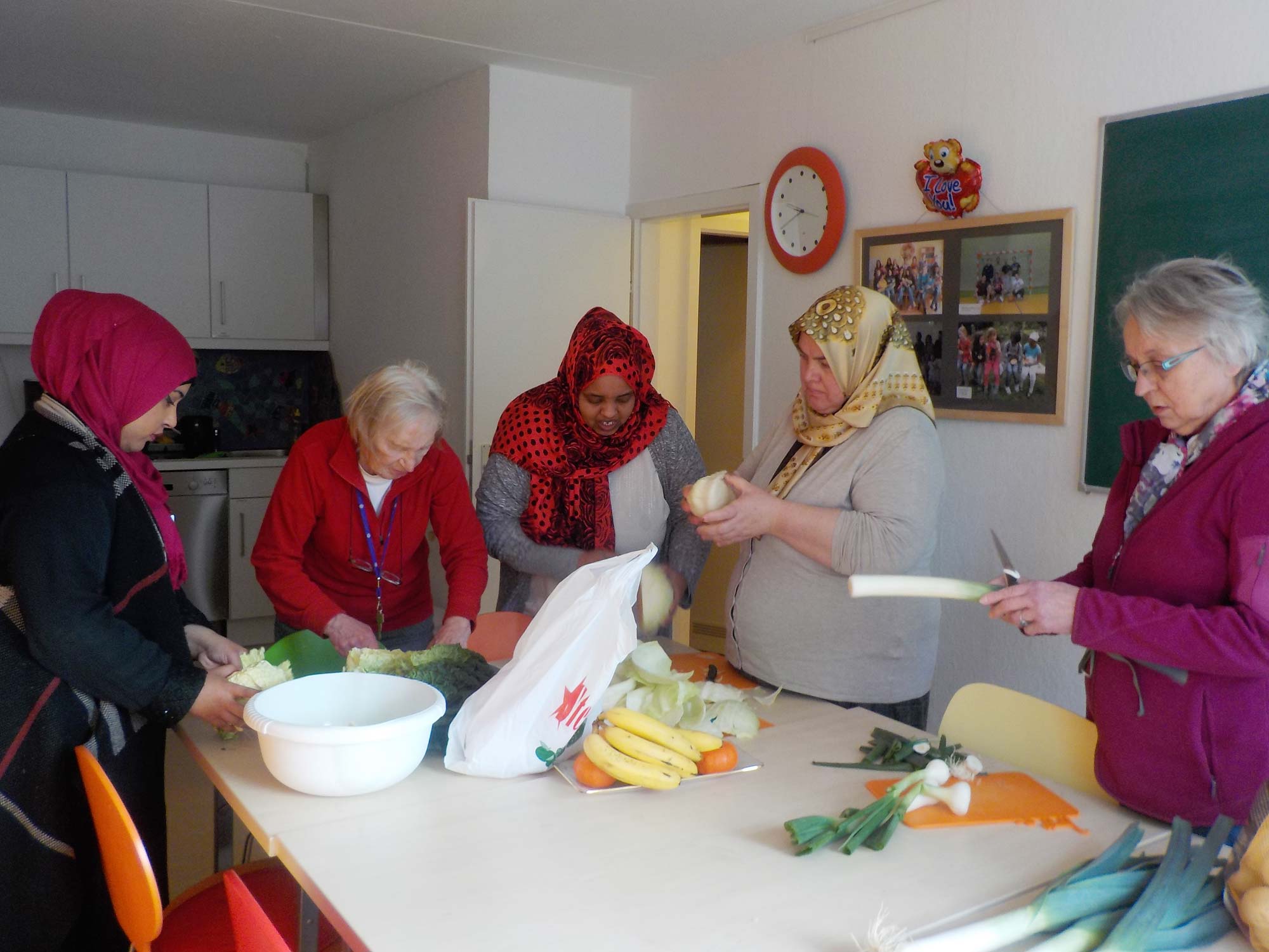 Gemeinsames Kochen mit der Kirchengemeinde