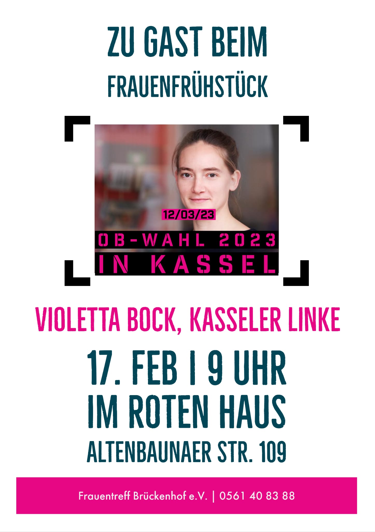 Zu Gast beim Frauenfrühstück Violetta Bock, Kasseler Linke