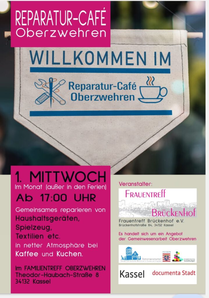 Reparatur-Cafe Oberzwehren. 