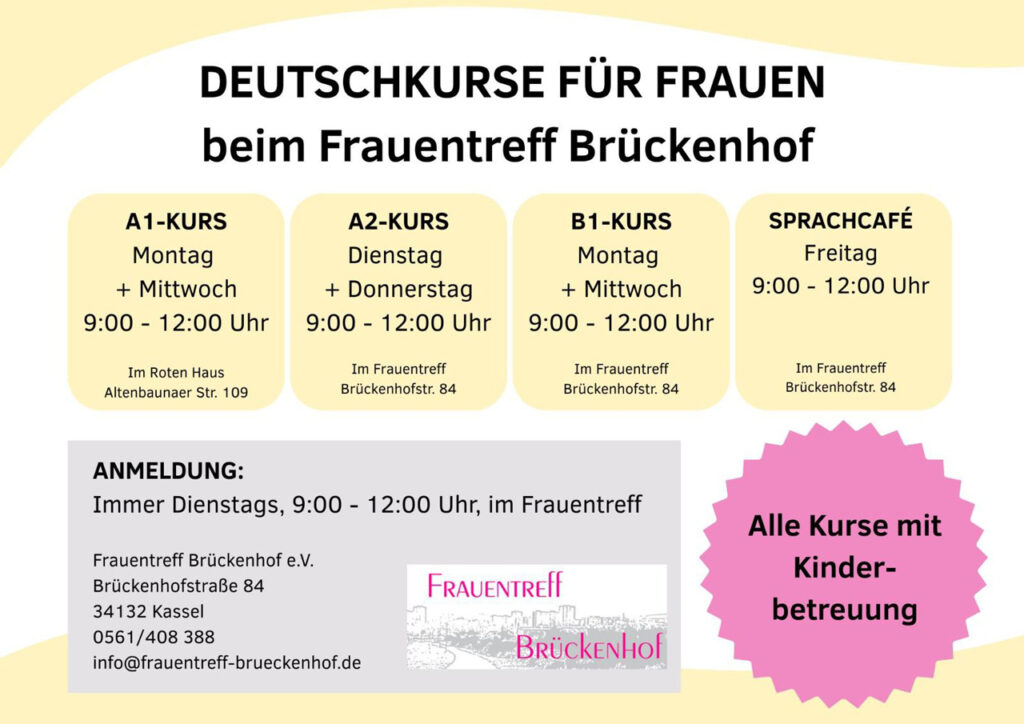 Deutschkurse für Frauen
