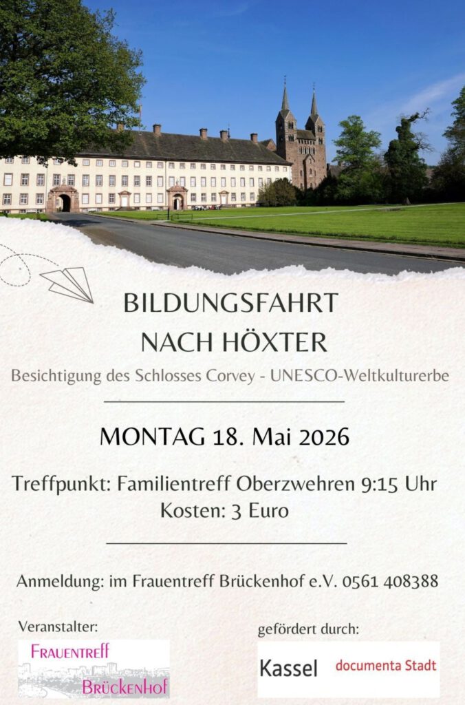 Bildungsfahrt nach Höxter - Besichtigung des Schlosses Corvey - Unesco-Weltkulturerbe